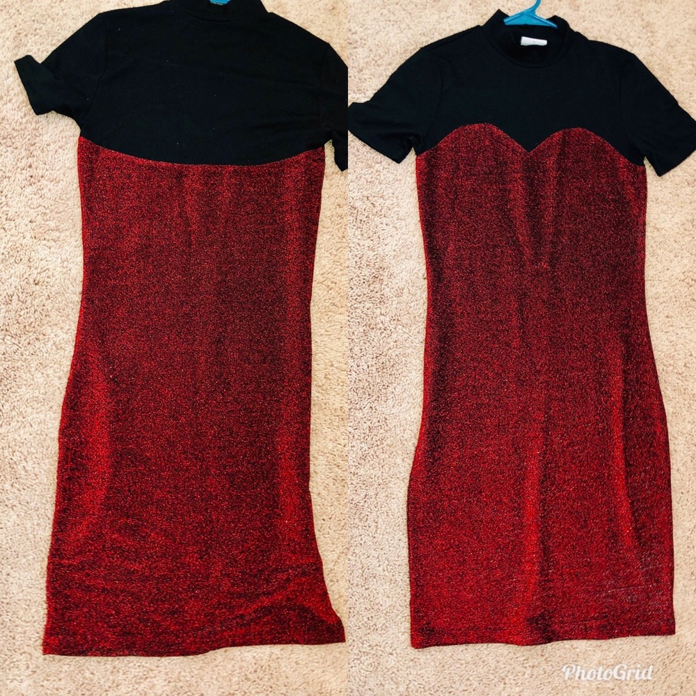 Tall high neck dress